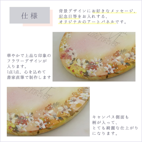 オリジナルキャンバスアート（結婚記念） プレゼント